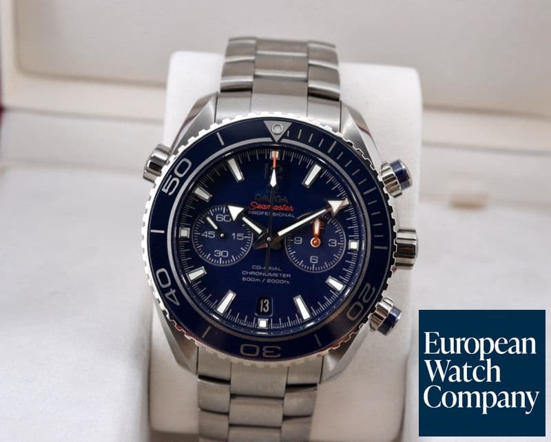 Image of Omega Planet Ocean Co-Axial Chronograph Liquidmetal Blue Titanium