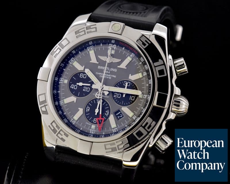 Image of Breitling Chronomat GMT 47 Grey Dial SS / Rubber 