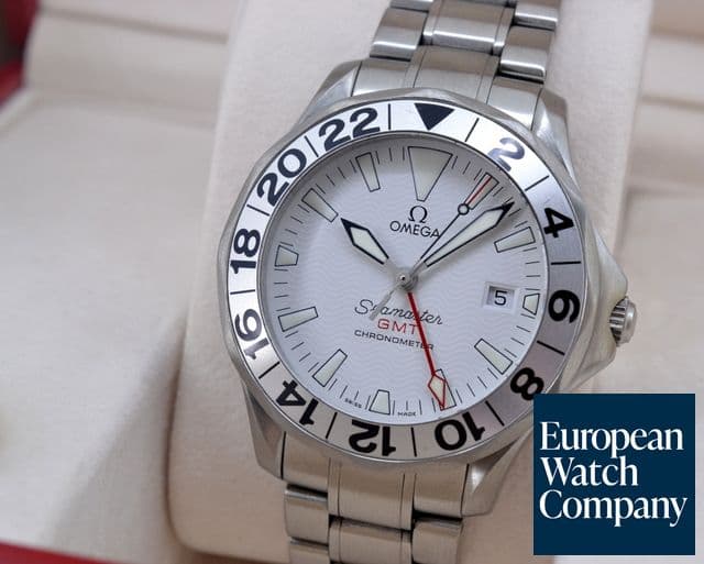 Image of Omega Seamaster GMT White Dial SS
