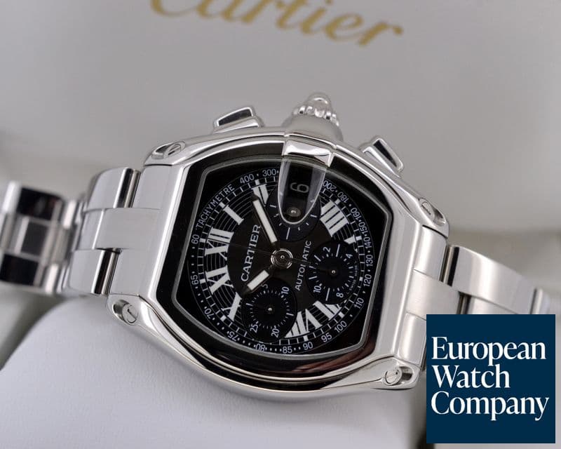 Image of Cartier Roadster Chronograph XL Black Dial SS / SS