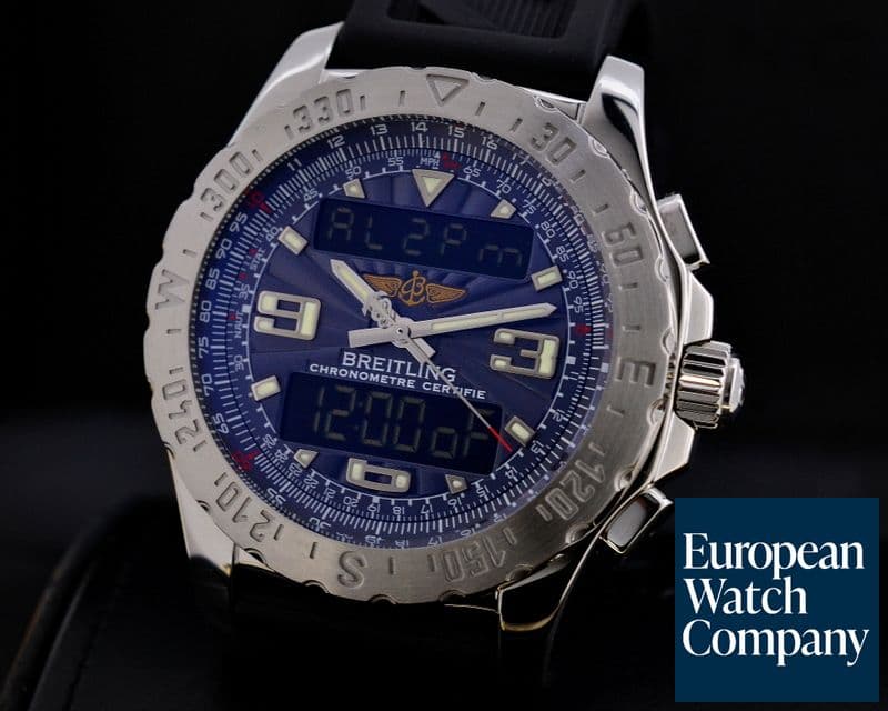 Image of Breitling Airwolf Blue Dial SS / Rubber