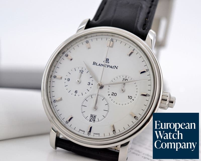Image of Blancpain Villeret Single Button Chronograph SS