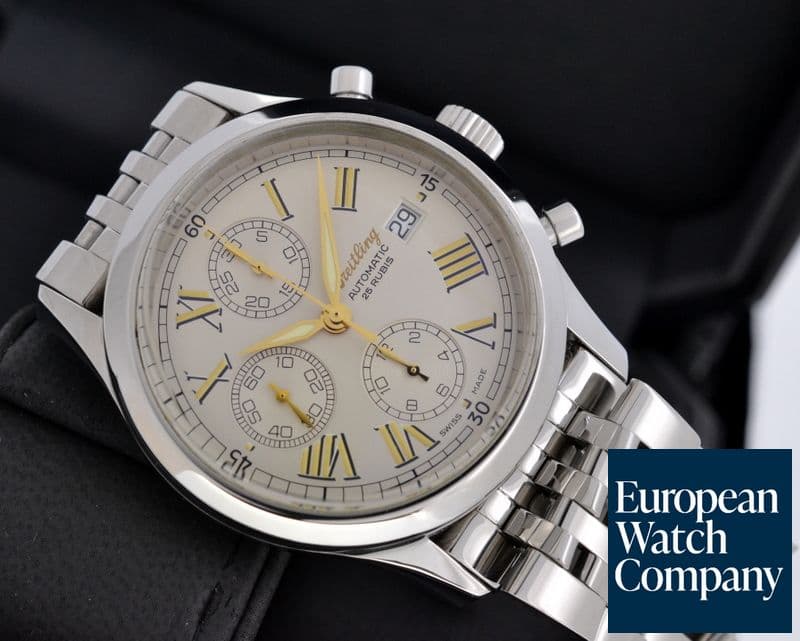 Image of Breitling Navitimer Premier Silver Dial SS / SS