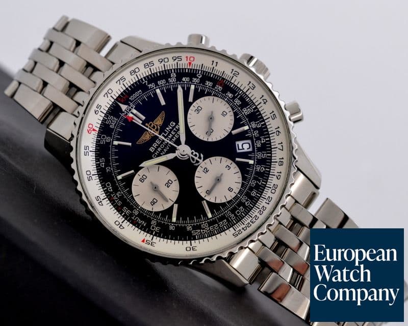 Image of Breitling Navitimer Chronograph Black Dial SS / SS