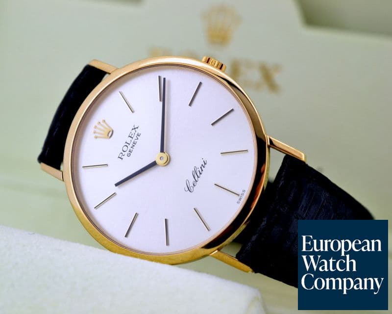 Image of Rolex Cellini 18K Yellow Gold Silver Dial 