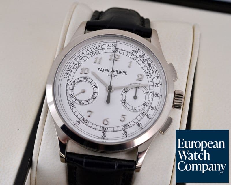 Image of Patek Philippe Chronograph 18K White Gold 