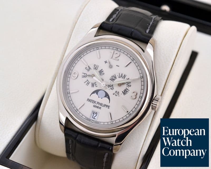 Image of Patek Philippe Annual Calendar 18K White Gold Porcelain Dial 

