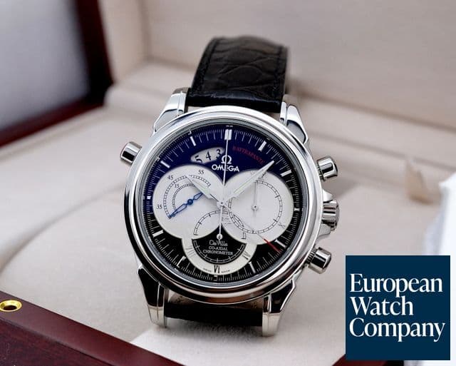 Image of Omega De Ville Co-Axial Rattrapante Black Dial SS 