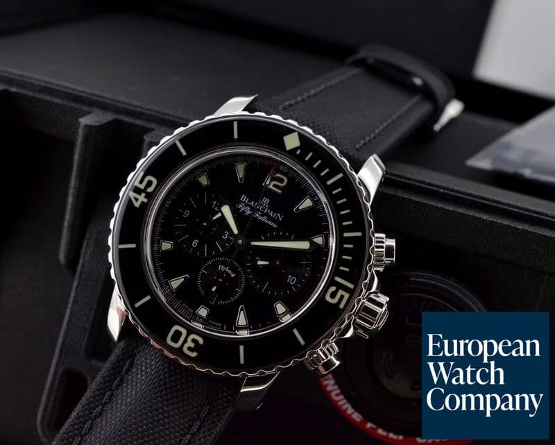Image of Blancpain Fifty Fathoms Flyback Chronograph SS / Kevlar