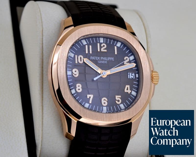 Image of Patek Philippe Large Aquanaut 18K Rose Gold / Brown Dial