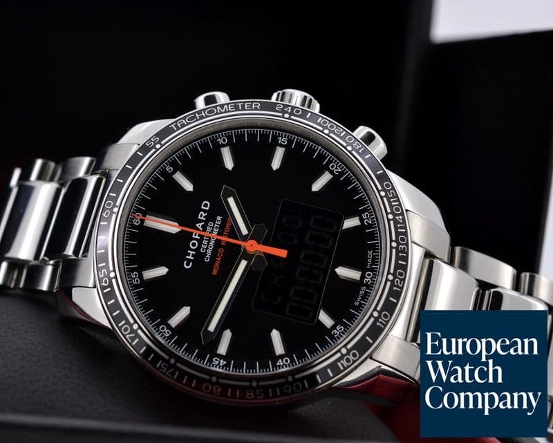 Image of Chopard Grand Prix De Monaco Historique Chronograph Black Dial Digital SS
