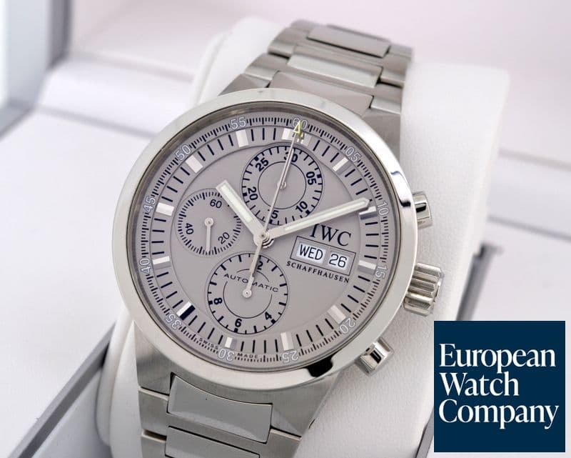 Image of IWC GST Split Second Chronograph SS Silver Dial 