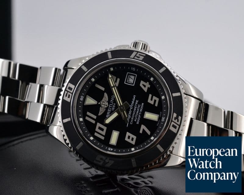 Image of Breitling Super Ocean Aeromarine New Wave 42 Black Dial SS / SS