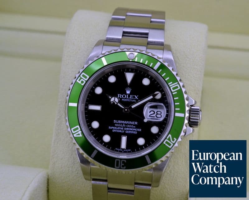 Image of Rolex Submariner 50th Anniversary SS Green Bezel
