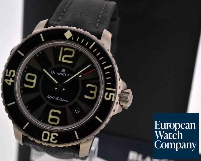 Image of Blancpain 500 Fathoms Titanium Black Dial 