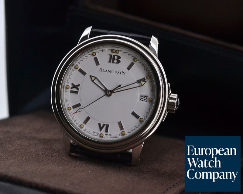 Image of Blancpain Leman SS White Dial 