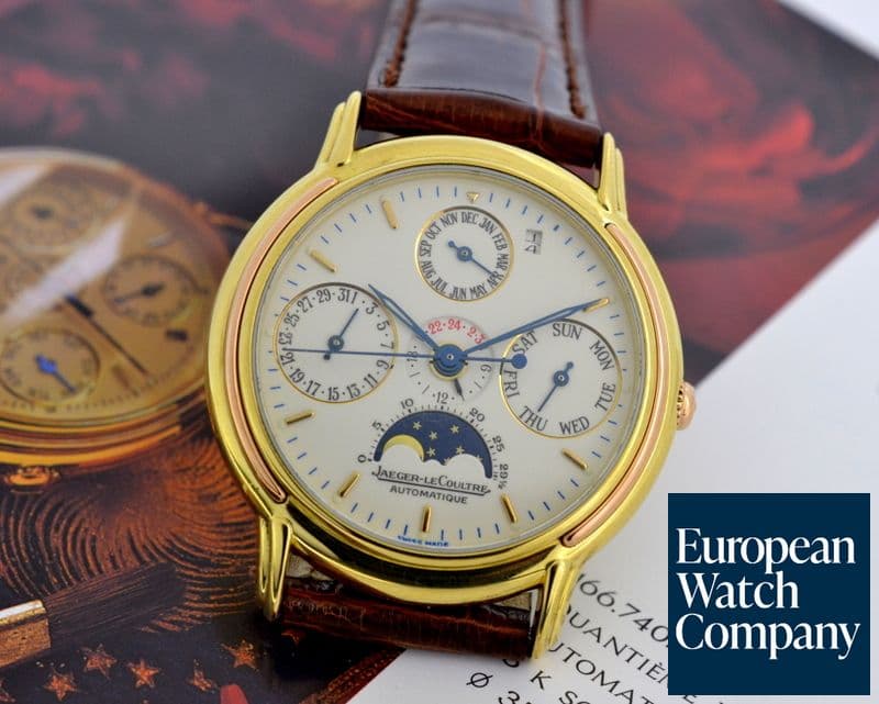 Image of Jaeger LeCoultre Odysseus Perpetual Calendar Enamel Dial 18K Yellow Gold