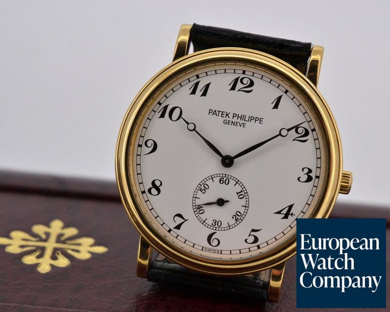 Image of Patek Philippe Calatrava Manual Wind White Arabic 18K Yellow Gold
