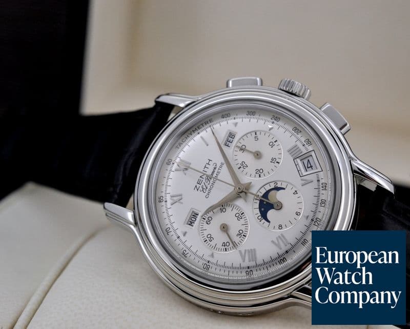Image of Zenith Chronomaster T El Primero Moon Silver Dial SS 40MM