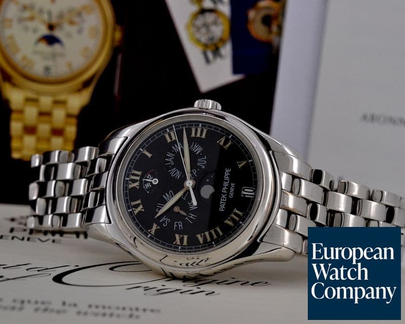Image of Patek Philippe Annual Calendar Power Reserve Black Dial 18K White Gold