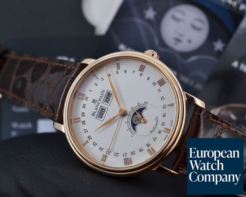 Image of Blancpain Villeret Complete Calendar Moonphase 18K Rose Gold