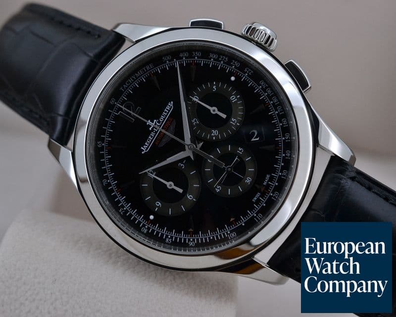 Image of Jaeger LeCoultre Master Chronograph SS Black Dial 
UNWORN
