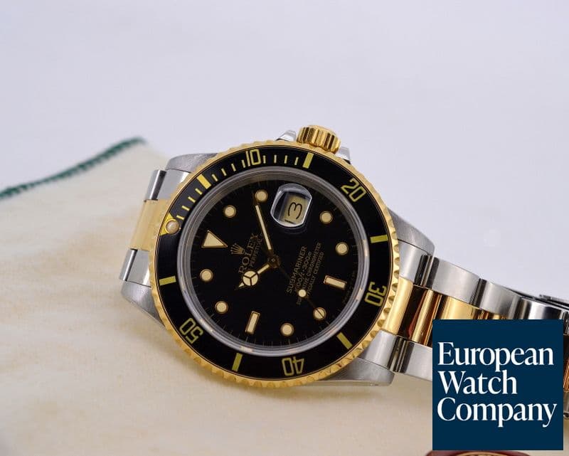 Image of Rolex Submariner Black Dial 18K Yellow Gold / SS
