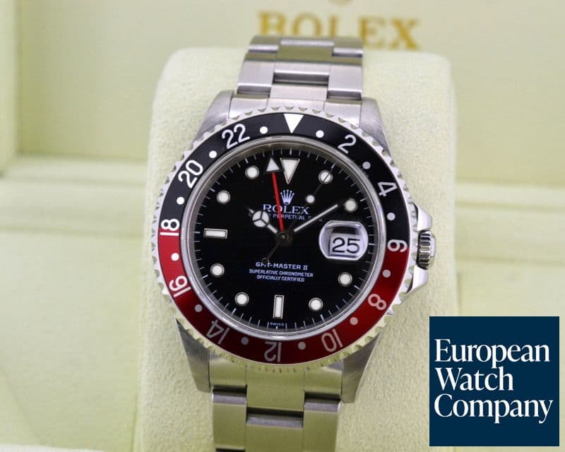 Image of Rolex GMT Master II SS Red / Black Coke Bezel