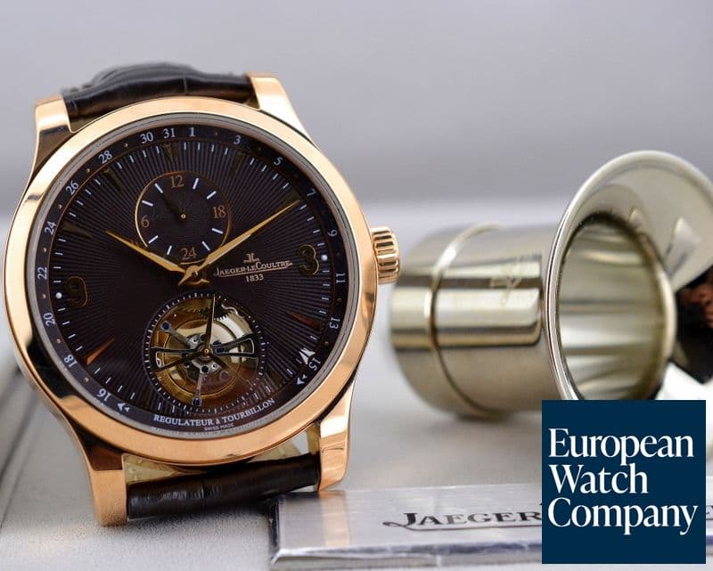 Image of Jaeger LeCoultre Master Grand Tourbillon 18K Rose Gold / Brown Dial 