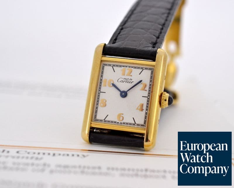 Image of Cartier Must de Cartier Tank Vermeil 