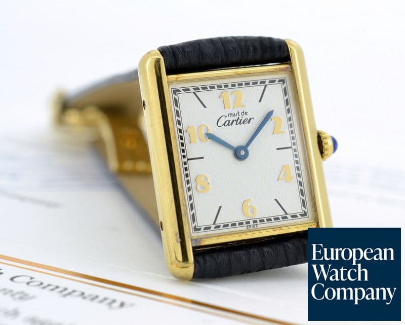 Image of Cartier Must de Cartier Tank Vermeil 