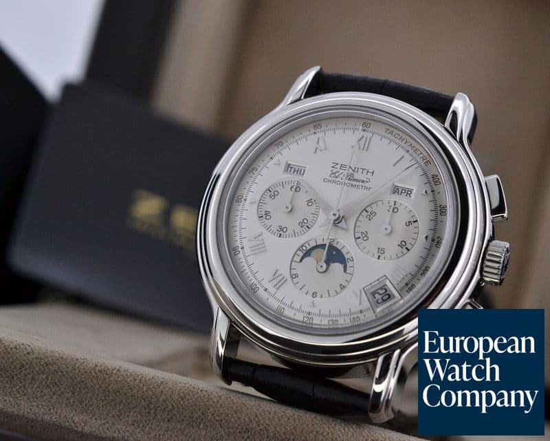 Image of Zenith Chronomaster T El Primero Moon Silver Dial SS 