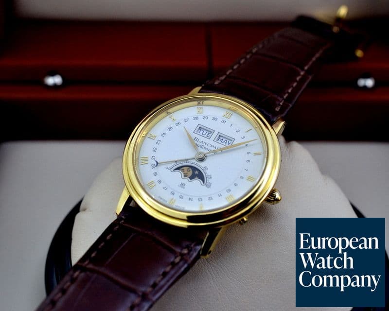 Image of Blancpain Complete Calendar Moon 18K Yellow Gold 