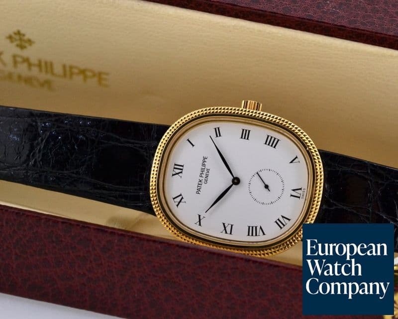 Image of Patek Philippe Ellipse White Roman Dial 18K Yellow Gold