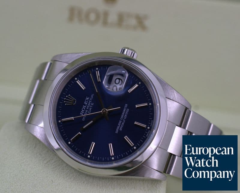 Image of Rolex Oyster Perpetual Date Blue Dial SS