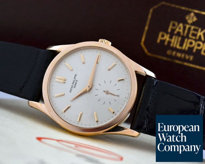 Image of Patek Philippe Calatrava Manual Wind 18K Rose Gold / Silver Dial