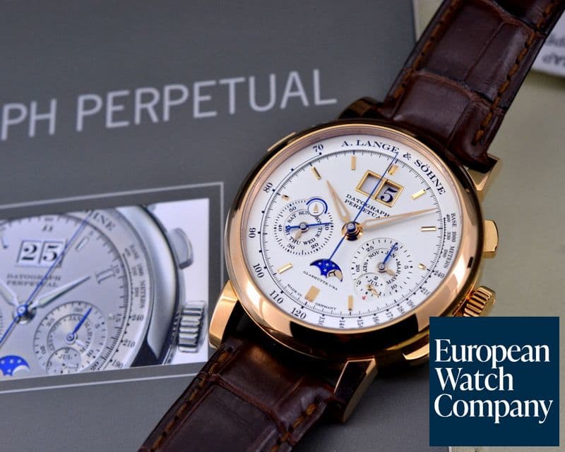 Image of A. Lange and Sohne Datograph Perpetual Calendar Chronograph 18K Rose Gold UNWORN