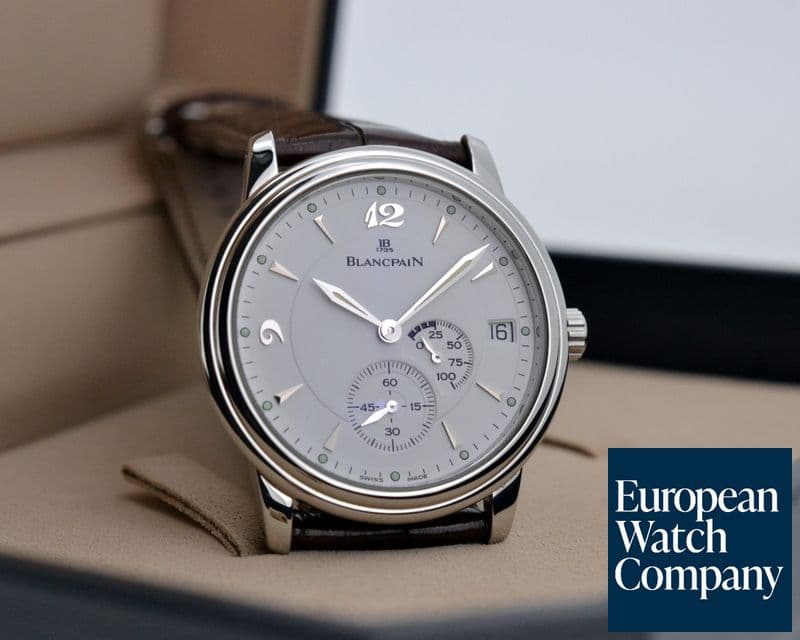 Image of Blancpain Villeret Ultra Slim Power Reserve SS White Dial