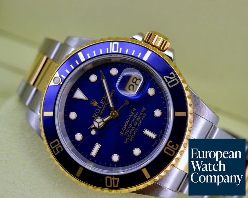 Image of Rolex Submariner 18K Yellow Gold / SS Blue Dial 