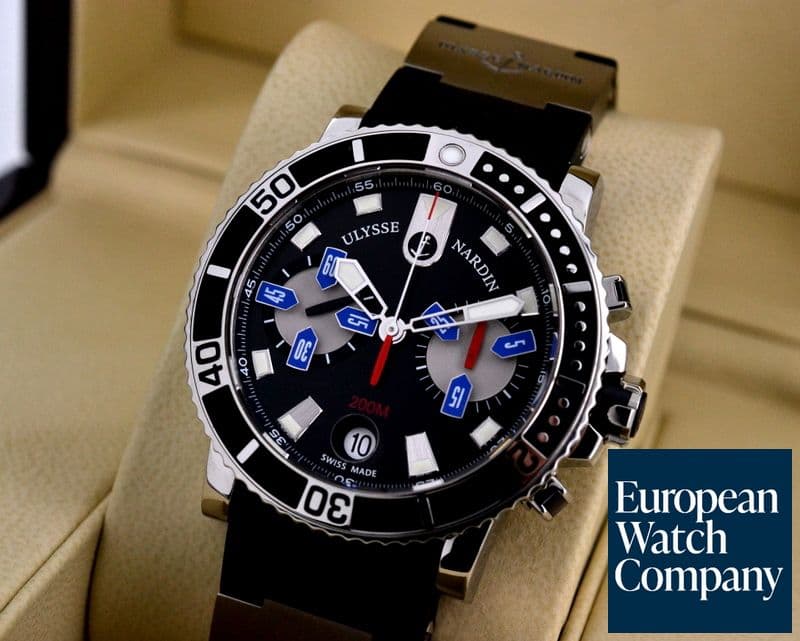 Image of Ulysse Nardin Maxi Marine Diver Chronograph SS / Rubber 