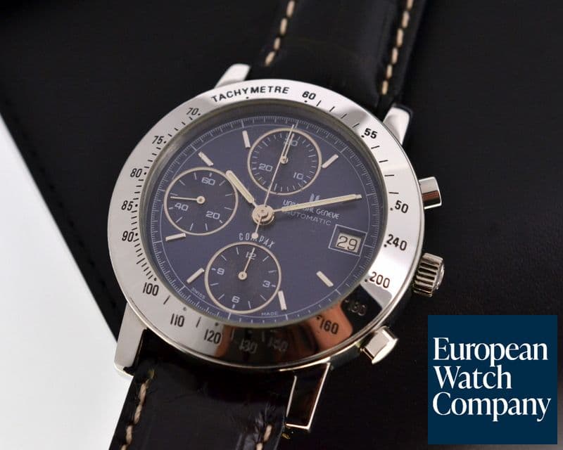 Image of Universal Geneve Compax Chronograph SS Blue Dial  