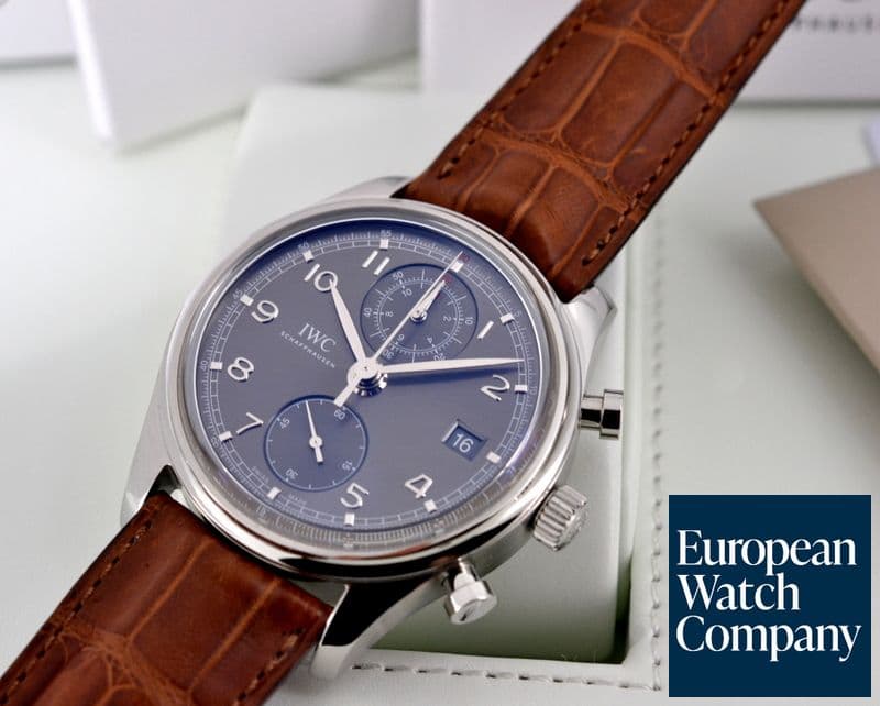 Image of IWC Portuguese Chronograph Classic SS / Grey Dial 