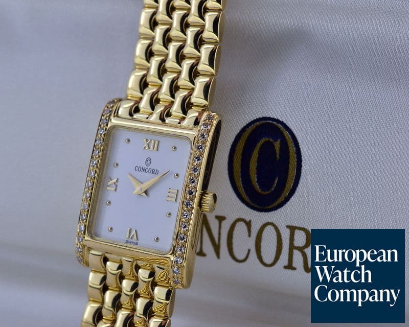 Image of Concord Classique Diamond Bezel Quartz 18K Yellow Gold