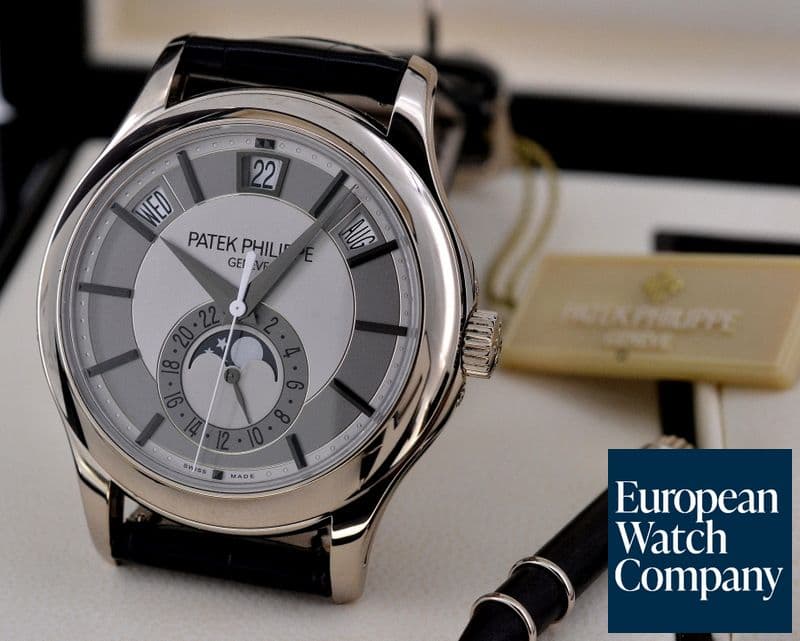 Image of Patek Philippe Annual Calendar Silver Dial 18K White Gold 

