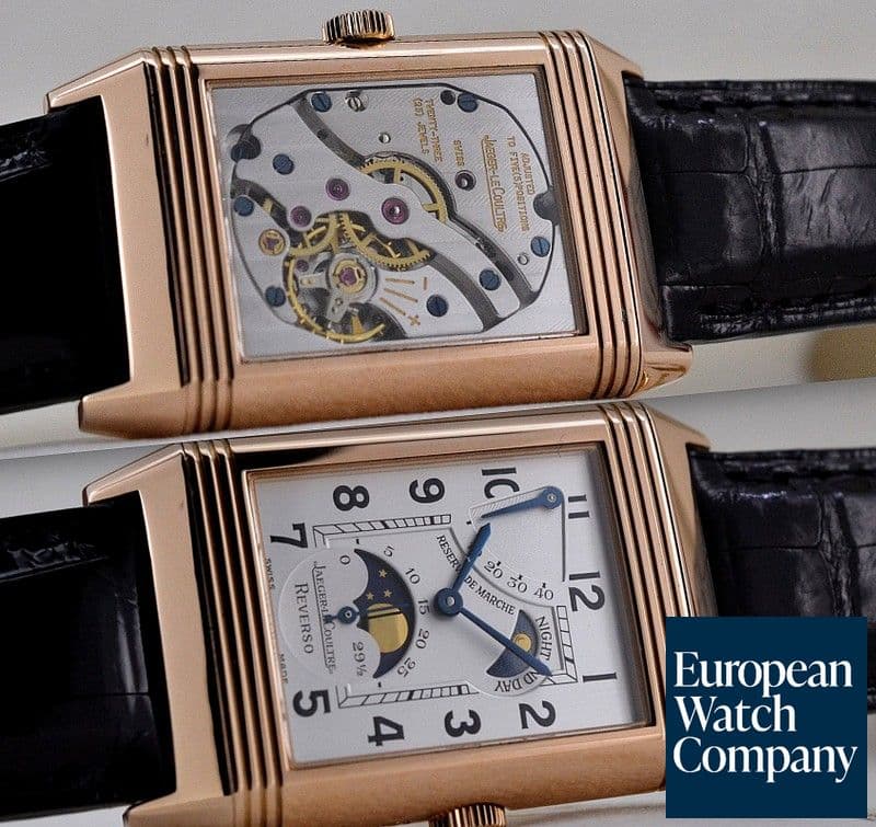 Image of Jaeger LeCoultre Reverso Sun Moon Power Reserve 18K Rose Gold