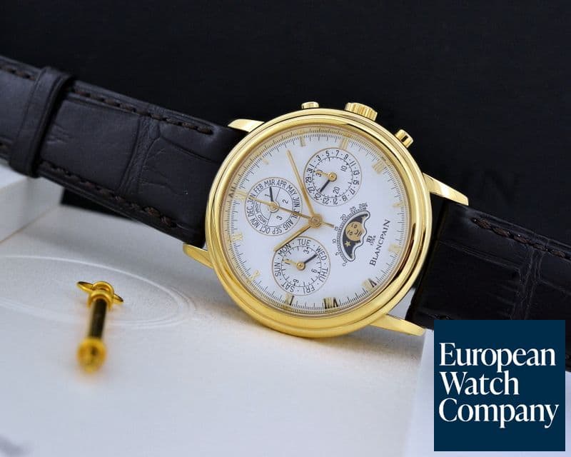 Image of Blancpain Perpetual Calendar Chronograph 18K Yellow Gold 