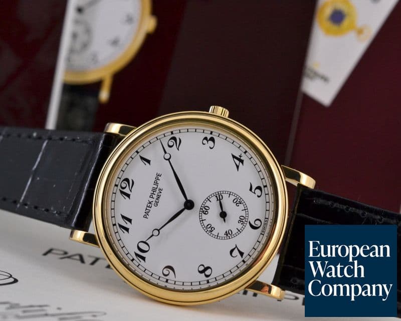 Image of Patek Philippe Calatrava Manual Wind White Arabic 18K Yellow Gold