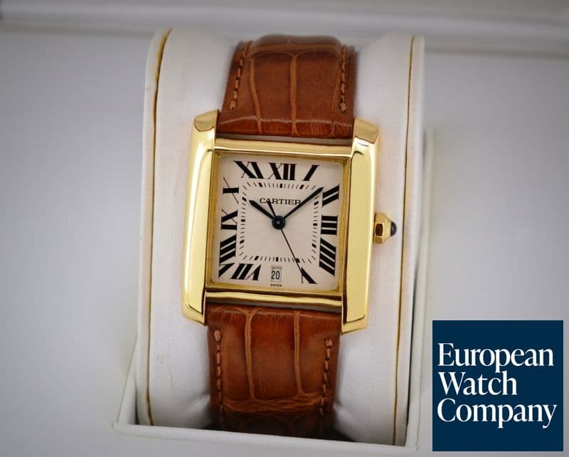 Image of Cartier Tank Francaise 18K Yellow Gold / Deployant Automatic 