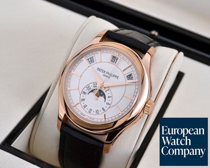 Image of Patek Philippe Annual Calendar Silver Dial 18K Rose Gold 

