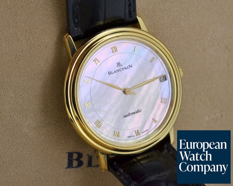 Image of Blancpain Villeret Ultra Slim Automatic MOP Dial 18K Yellow Gold